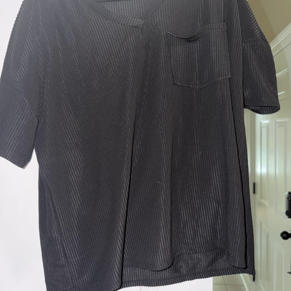 SHEIN Black Short Sleeve Tee
